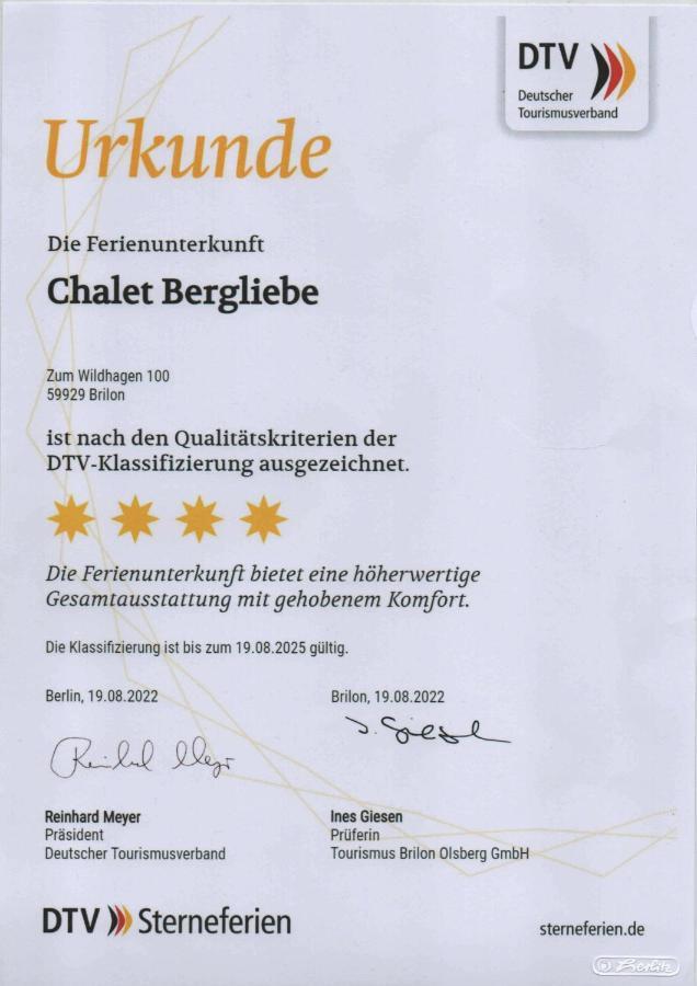 Chalet Bergliebe Brilon Zewnętrze zdjęcie